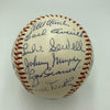 Hank Greenberg Joe Dimaggio 1960's Hall Of Fame Multi Signed Baseball JSA COA