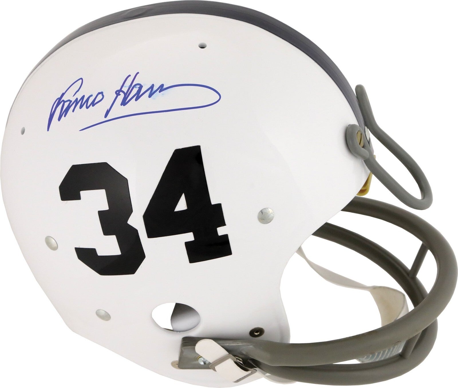 Franco Harris Signed Full Size Penn State Authentic Helmet JSA COA