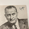 President Lyndon B. Johnson Signed 1963 Program Photo JSA COA