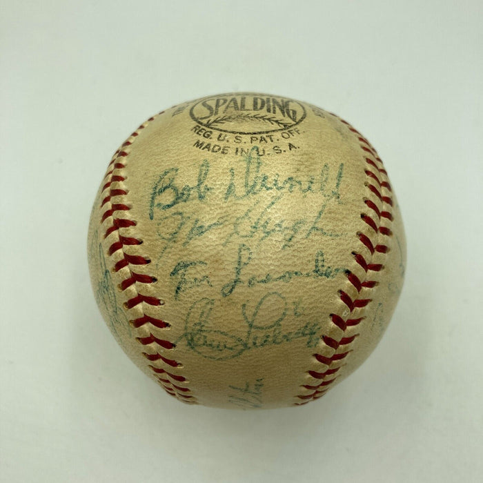 Jackie Robinson 1954 Brooklyn Dodgers Team Signed Baseball PSA DNA