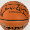 1997-98 Chicago Bulls NBA Champs Team Signed Game Basketball The Last Dance JSA