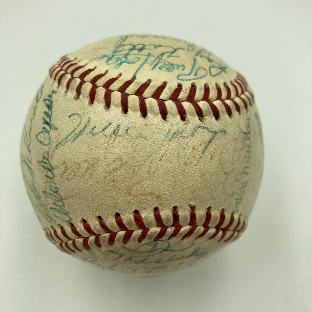 1958 San Francisco Giants Team Signed NL Baseball Willie Mays JSA COA
