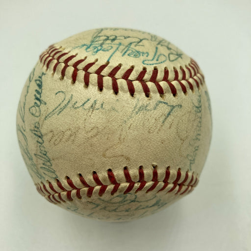 1958 San Francisco Giants Team Signed NL Baseball Willie Mays JSA COA