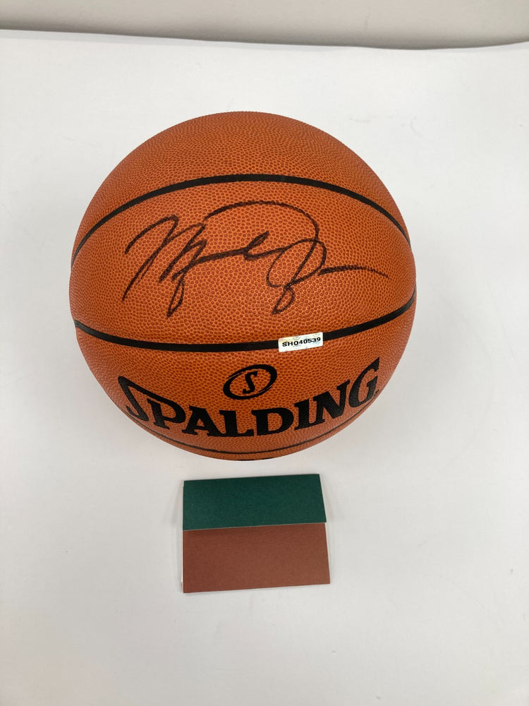 Michael Jordan Signed Spalding Official NBA Game Basketball JSA & Upper Deck COA
