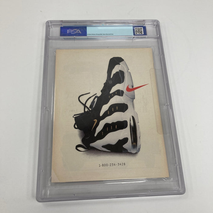 Michael Jordan & Dennis Rodman Signed 1995 Sports Illustrated Magazine PSA 8