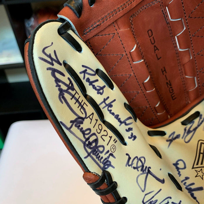 1996 All Star Game Team Signed Glove Ken Griffey Jr Mark Mcgwire Arod JSA COA
