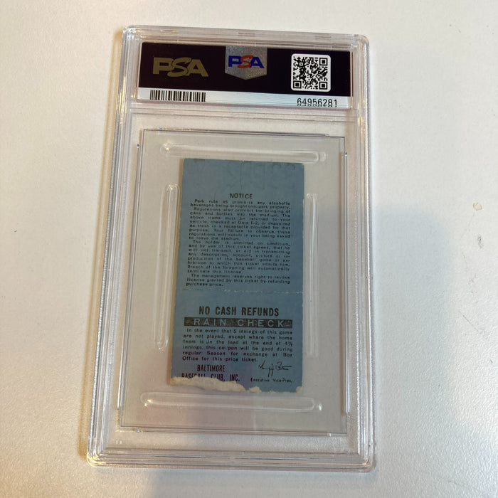 Cal Ripken Jr. First Career Start Ticket 8-12-1981 PSA POP 1 - 1/1