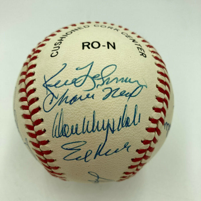 1956 Brooklyn Dodgers Champs Team Signed Baseball Sandy Koufax Don Drysdale PSA