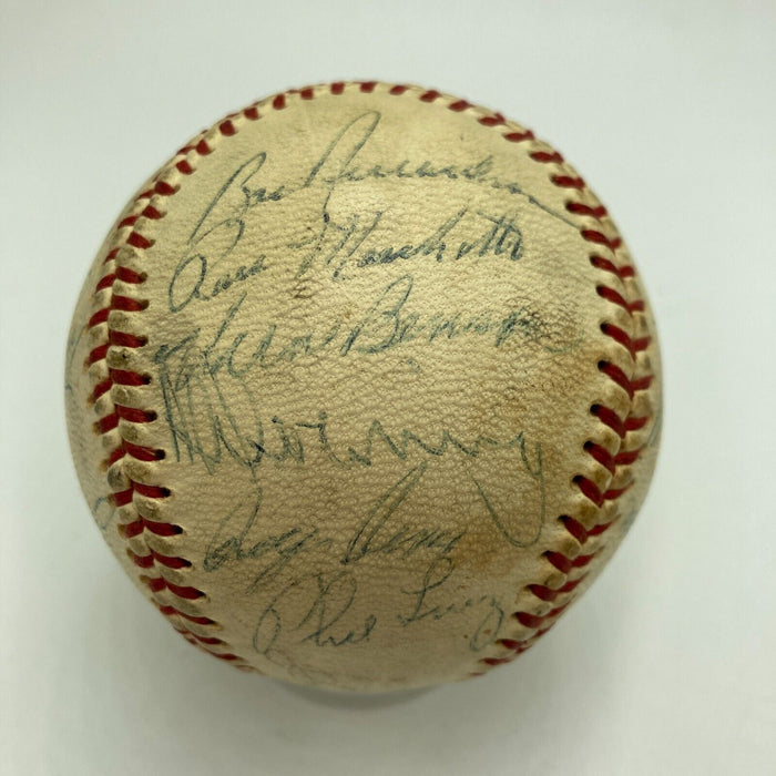 1965 New York Yankees Team Signed Baseball AL Baseball Mickey Mantle PSA DNA COA