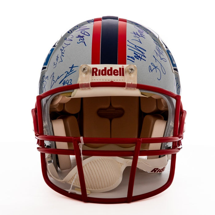 Rob Gronkowski 2010 NFL Draft Multi Signed Authentic Helmet 36 Sigs PSA DNA COA