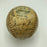 1937 Detroit Tigers Team Signed American League Baseball Hank Greenberg JSA COA