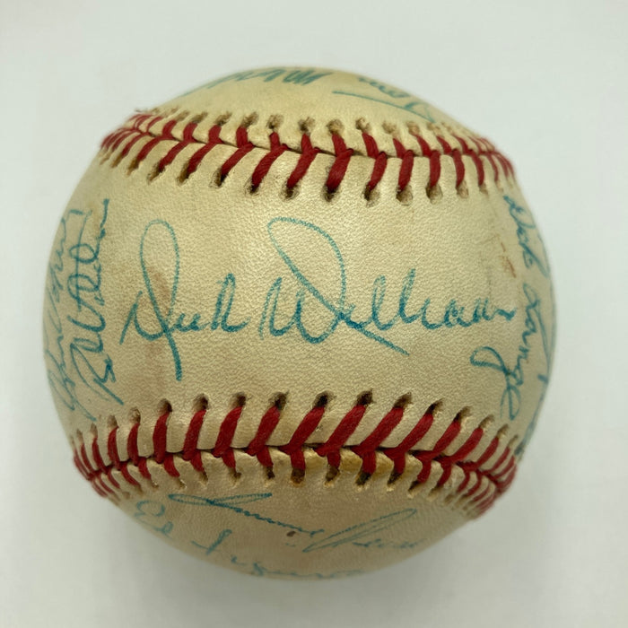 Nolan Ryan 1974 California Angels Team Signed American League Baseball Beckett