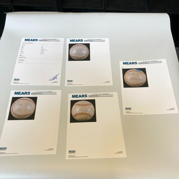 Historic 1956 World Series Don Larsen Perfect Game Signed Game Used Baseball JSA