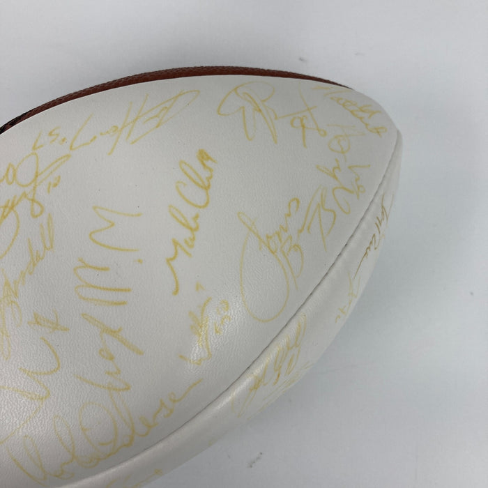 1996 Pro Bowl Team Signed Football 50 Sigs Reggie White Barry Sanders Favre