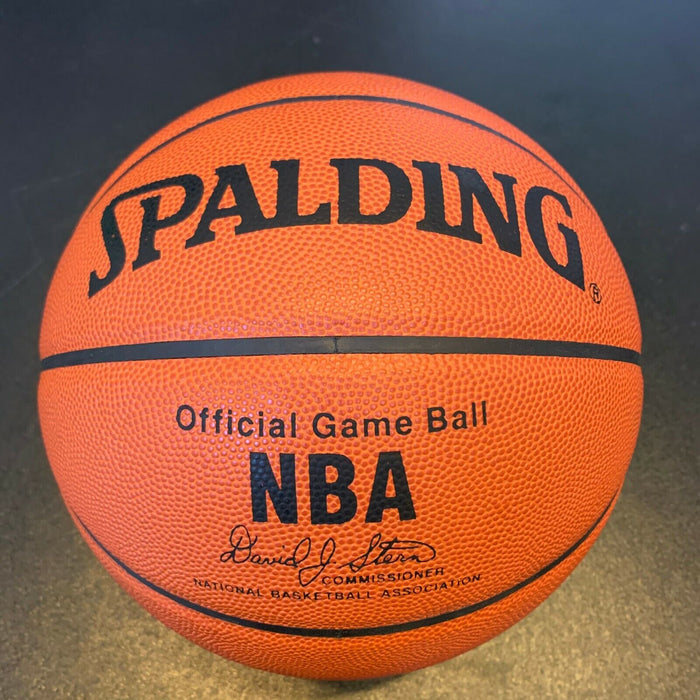 Larry Bird Signed Spalding Official NBA Game Basketball With Steiner COA