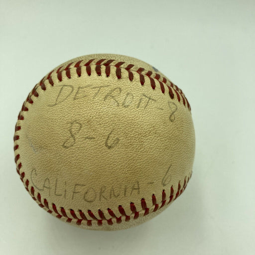 Mickey Lolich Signed Career Win No. 150 Final Out Game Used Baseball Beckett COA