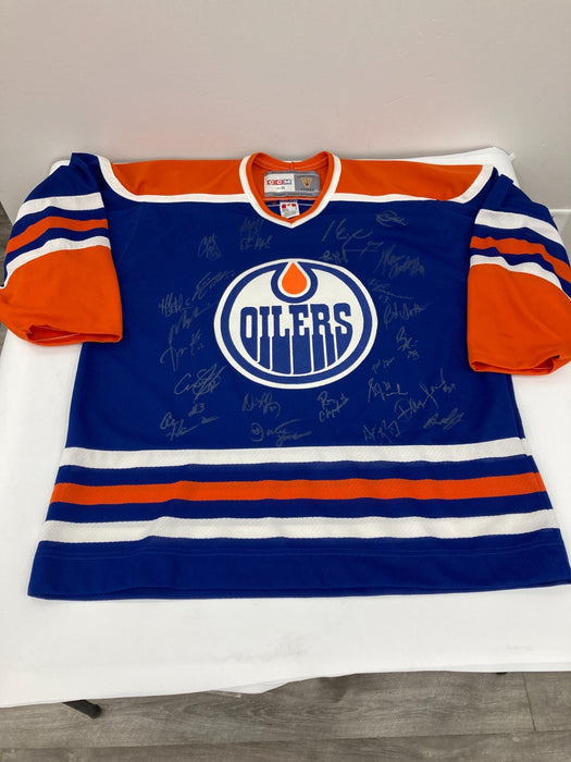 Wayne Gretzky Edmonton Oilers HOF Legends Multi Signed Jersey 24 Sigs JSA COA
