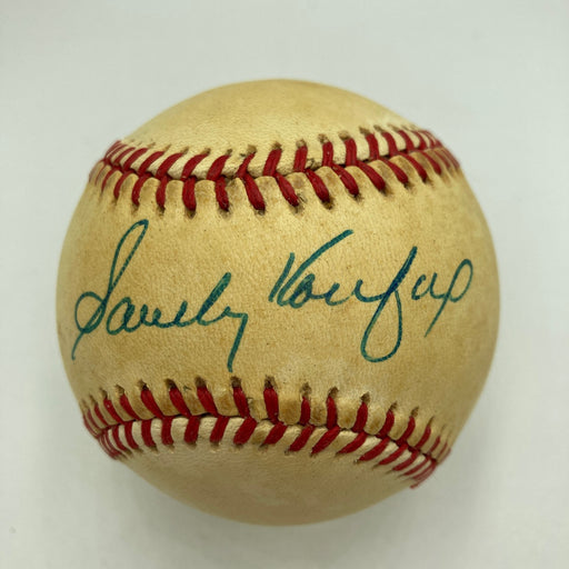 Sandy Koufax Signed Vintage National League Feeney Baseball JSA COA