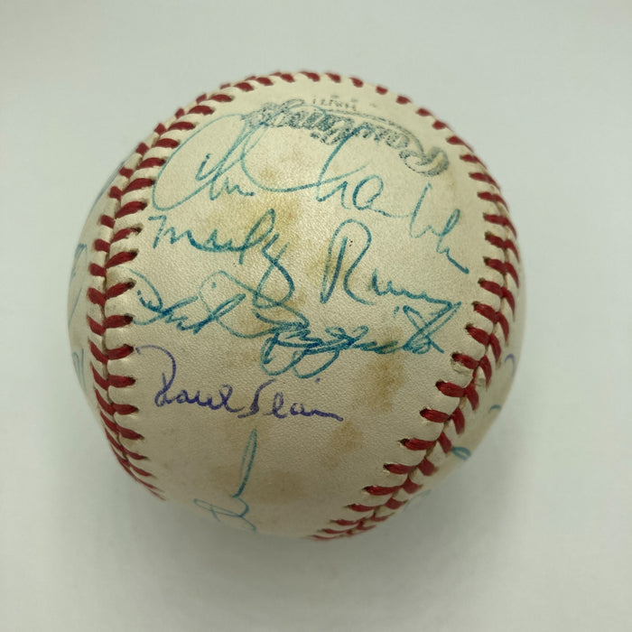 1978 Yankees World Series Champs Team Signed American League Baseball JSA COA