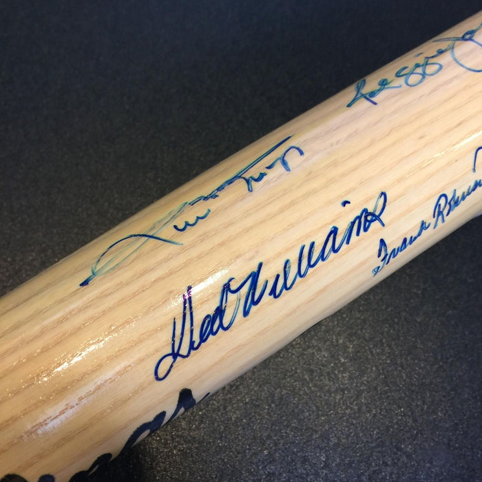 Beautiful 500 Home Run Signed Bat Mickey Mantle Ted Williams 11 Sigs JSA COA