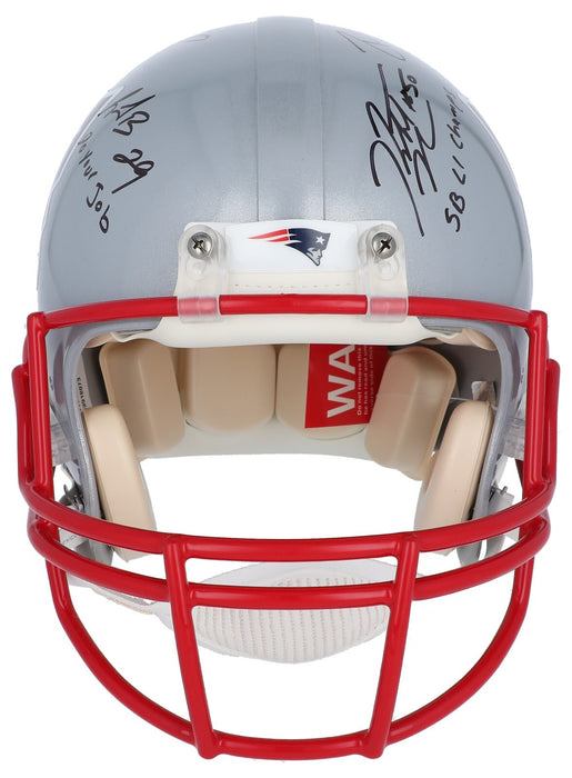 Tom Brady 2016 New England Patriots Super Bowl Champ Team Signed Helmet Fanatics