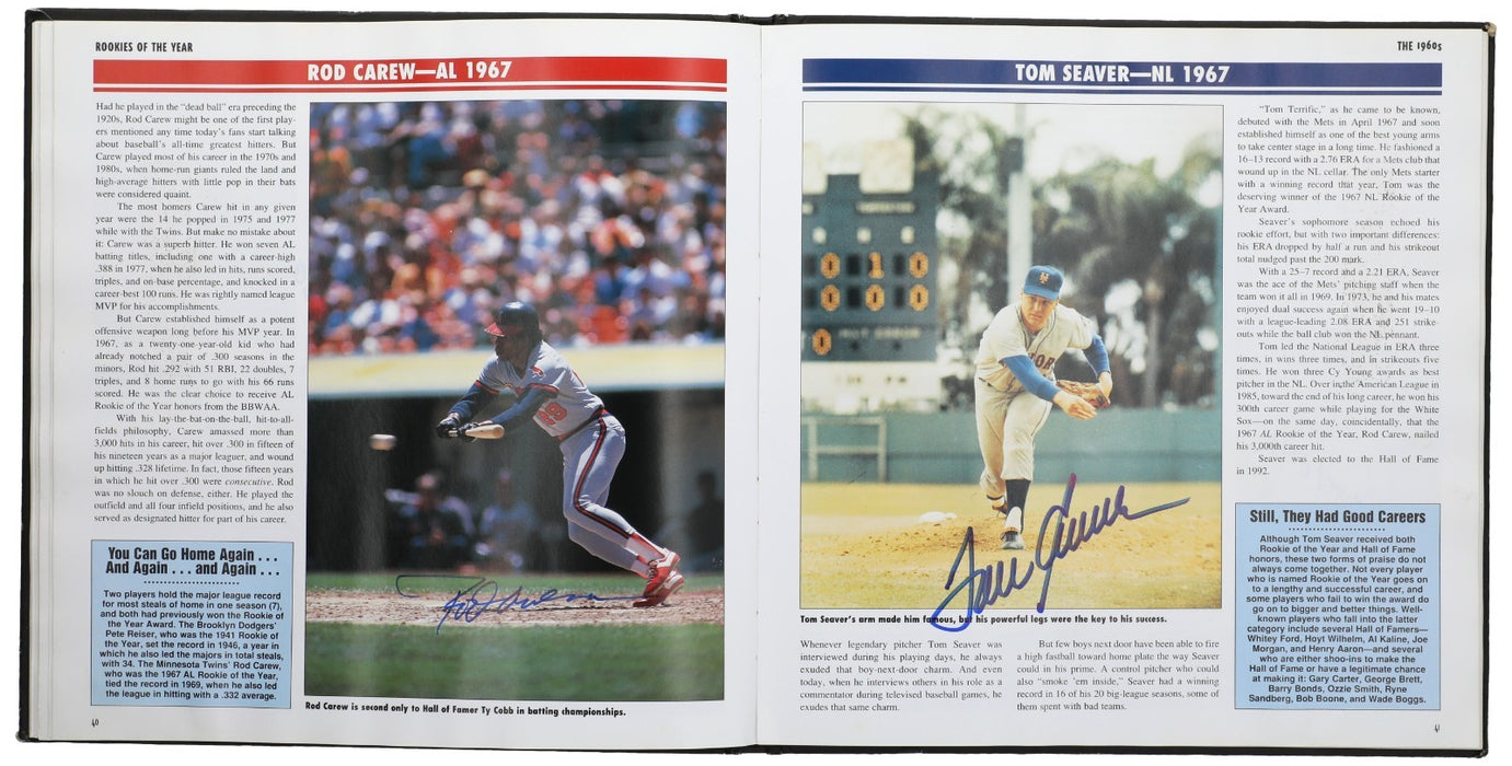 Rookies Of The Year Signed Baseball Book 78 Sigs Derek Jeter Willie Mays Beckett