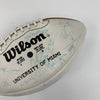 1987 Miami Hurricanes NCAA National Champions Team Signed Football JSA COA