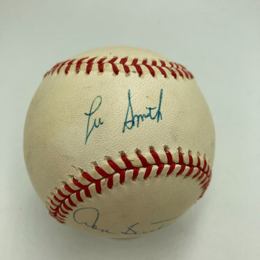 Lee Smith & Don Sutton Signed Official National League Baseball PSA DNA COA