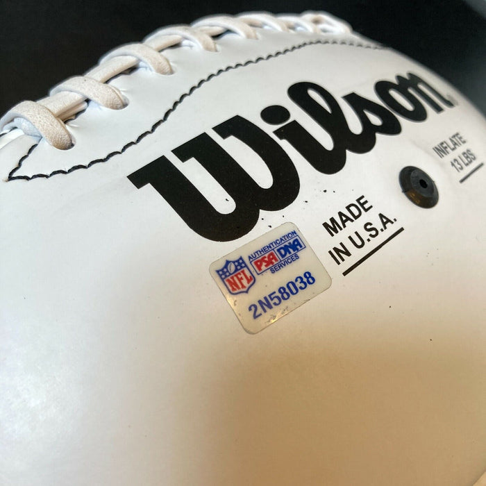 Lem Barney HOF 1992 Signed Wilson Official NFL Football PSA DNA COA