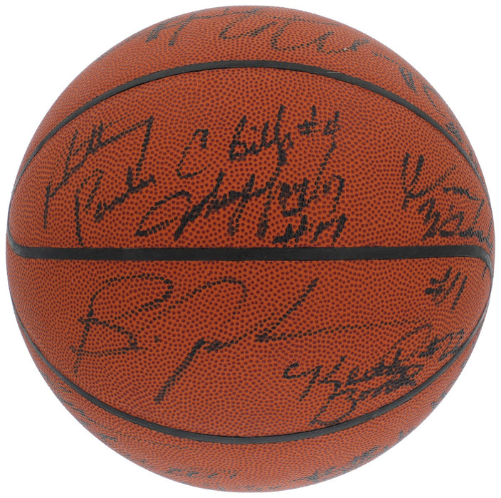 Tim Duncan Rookie 1997 NBA Draft Multi Signed Basketball 25 Sigs PSA DNA COA