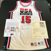 1992 Magic Johnson Signed Game Used Team USA Olympics Jersey JSA COA