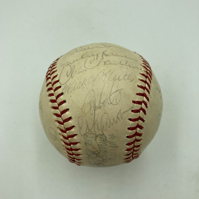 1977-1978 Yankees World Series Champs Team Signed Baseball Thurman Munson JSA