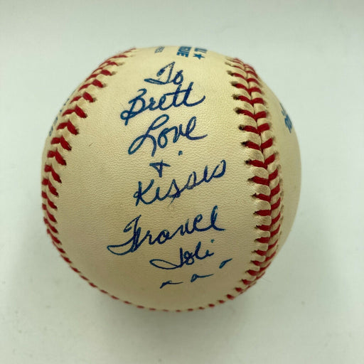 Vicki Sue Robinson & France Joli Signed Autographed Baseball JSA COA