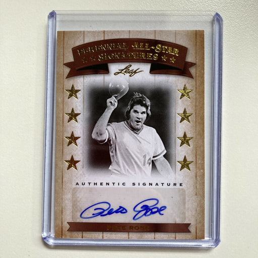 2011 Leaf Pete Rose #3/17 Auto Signed Autographed Baseball Card