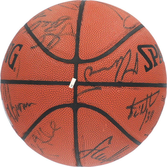Michael Jordan 1997-98 Chicago Bulls Team Signed Basketball "The Last Dance" JSA