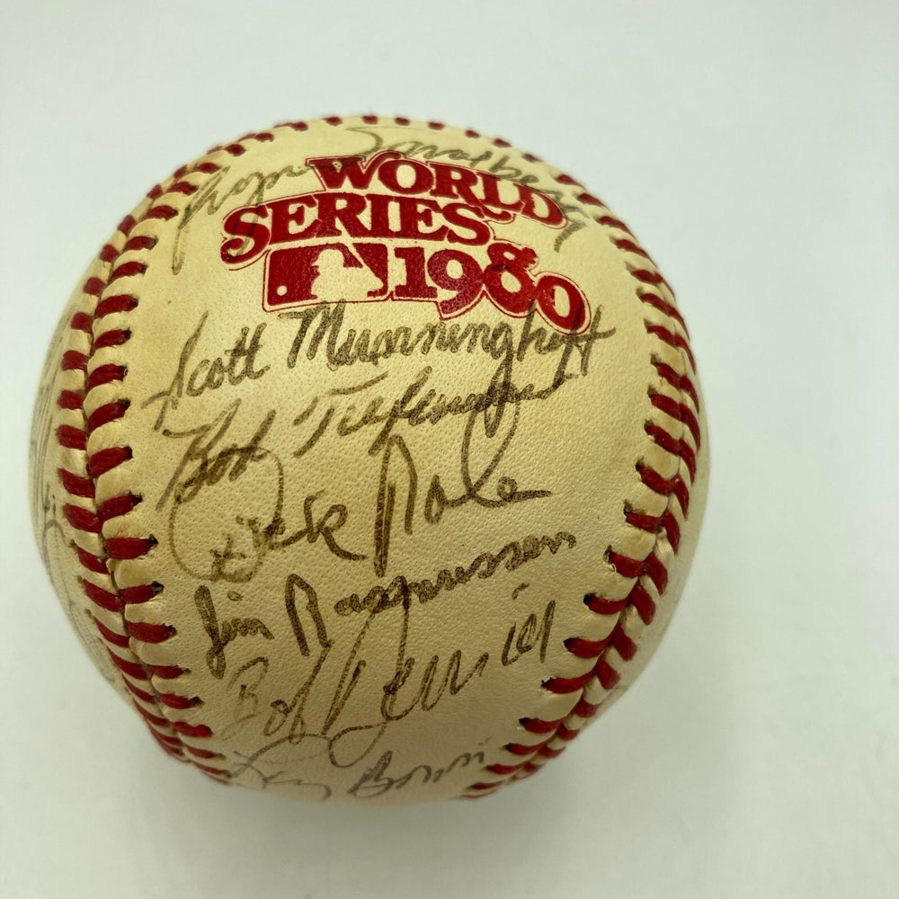 1980 Philadelphia Phillies World Series Champs Team Signed Baseball With JSA COA