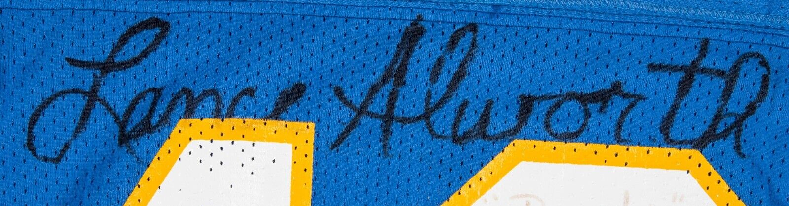 Lance Alworth Signed 1994 San Diego Chargers Game Model Jersey JSA COA