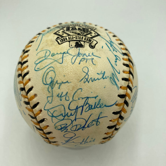 1994 All Star Game National League Team Signed Baseball Barry Bonds PSA DNA COA