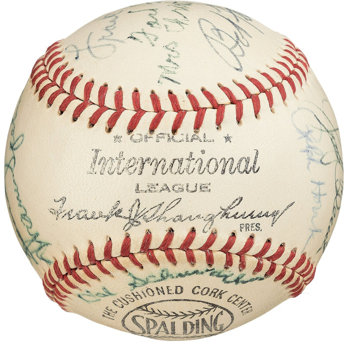 Historic Jackie Robinson 1962 HOF Induction Signed Baseball W/ Branch Rickey PSA