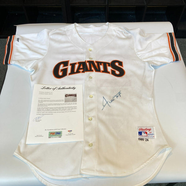 Willie Mays Signed San Francisco Giants 1989 Game Model Jersey PSA DNA COA
