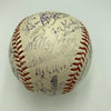 Whitey Ford 1950 Kansas City Blues Rookie Minor League Team Signed Baseball JSA
