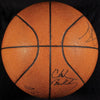 Beautiful Michael Jordan Magic Johnson 1991 All Star Game Signed Basketball PSA