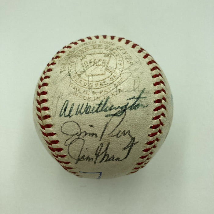 1965 Minnesota Twins American League Champs Team Signed Baseball JSA COA