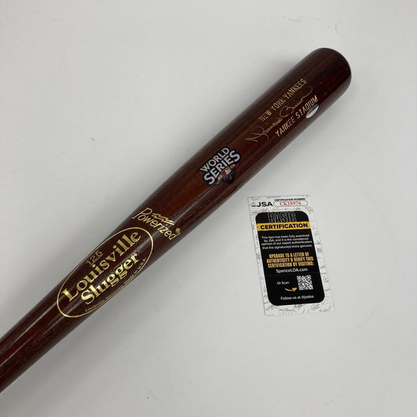 Mariano Rivera Signed 2009 World Series Louisville Slugger Baseball Bat JSA COA