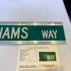 Ted Williams Signed 6x30 Street Sign Ted Williams Way JSA Graded 9 MINT