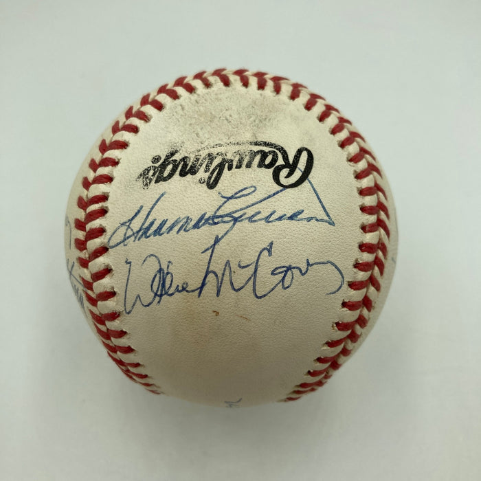 500 Home Run Signed Baseball Willie Mays  Hank Aaron Ernie Banks PSA DNA