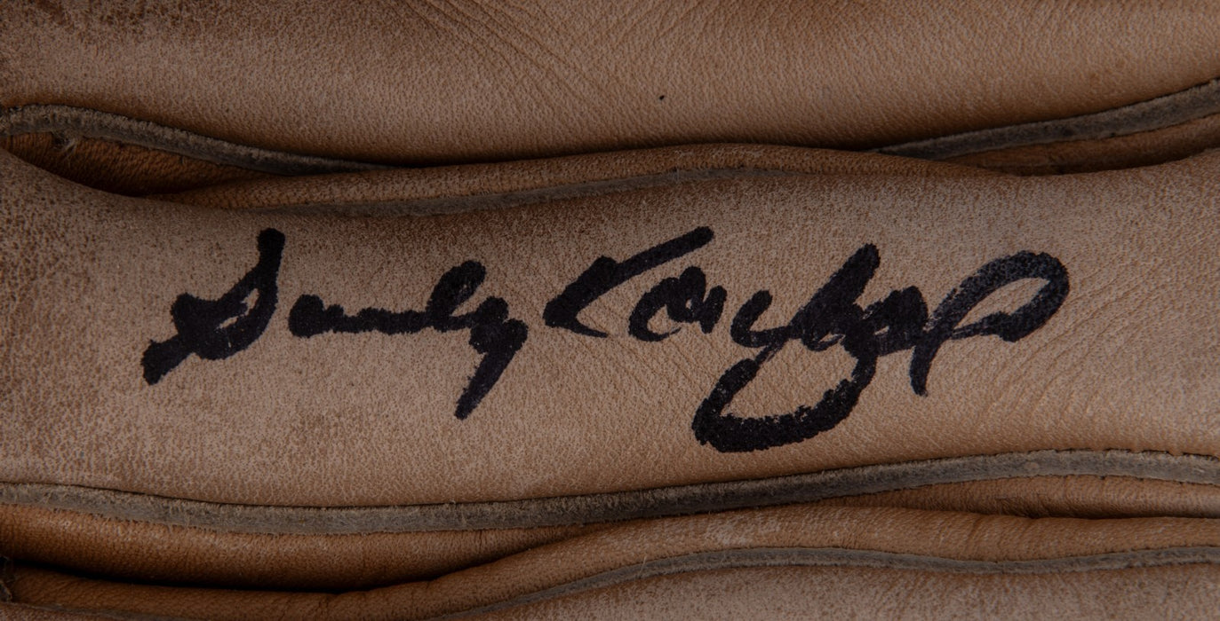 Sandy Koufax Signed 1950's Game Model Baseball Glove JSA COA