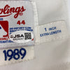 Nolan Ryan Signed Authentic 1989 Texas Rangers Game Model Rawlings Jersey JSA