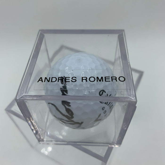 Andres Romero Signed Autographed Golf Ball PGA With JSA COA