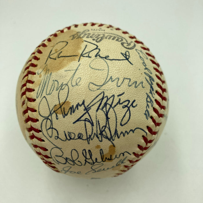 Ted Williams Hank Aaron Sandy Koufax Hall Of Fame Multi Signed Baseball JSA COA